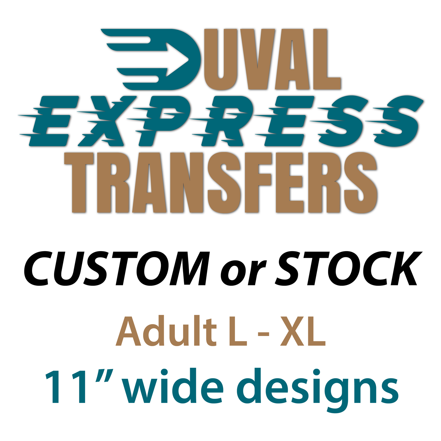 11" Wide Designs Adult L - XL
